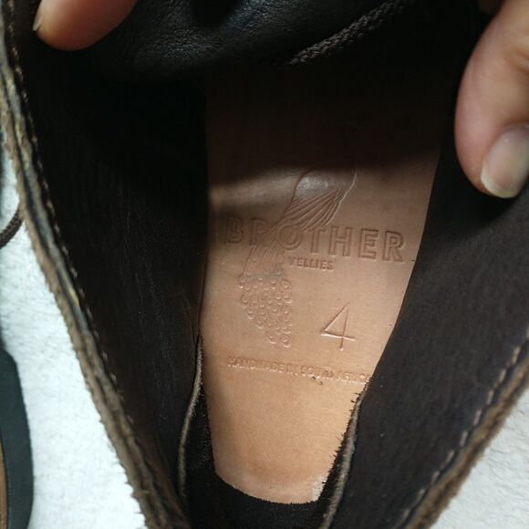 Brother Vellies Unisex UK4 Brown Erongo Suede Chukka Boots Desert Shoes Lace Up - Picture 13 of 13